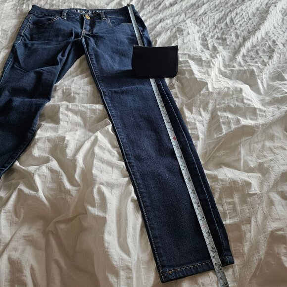 American Eagle Super Stretch Jeggings - 2014 - Dark Wash - Sz 0 Short - Picture 12 of 15